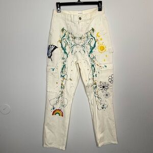 Custom Hand-Painted Womens Jeans